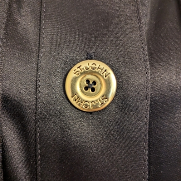 St. John satin evening jacket black - Picture 4 of 12